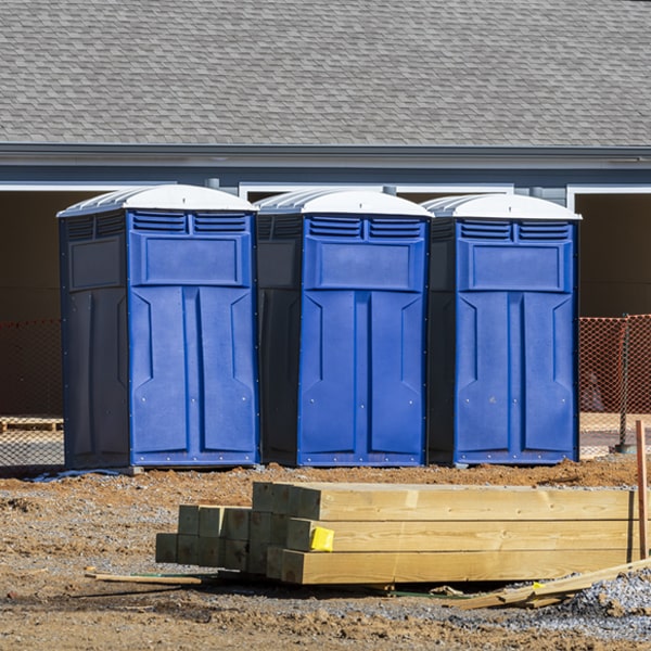 are there any restrictions on what items can be disposed of in the porta potties in Towner